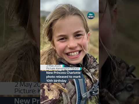 New Princess Charlotte photo released to mark 10th birthday | ITV News  #itvnews