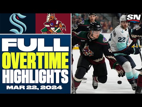 Seattle Kraken at Arizona Coyotes | FULL Overtime Highlights - March 22, 2024