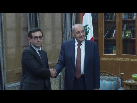 French FM Sejourne discusses regional tensions with Lebanese officials during visit to Beirut