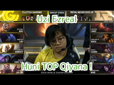 CG(Huni キヤナ) VS RNG(Uzi エズリアル) D7G4 Group C - Worlds 2019 Group Stage