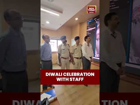 Union Minister Ashwini Vaishnaw celebrates Diwali with Railway Staff | #shorts