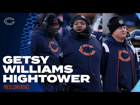 Getsy, Williams, Hightower discuss preparations for the Bills | Chicago Bears video clip