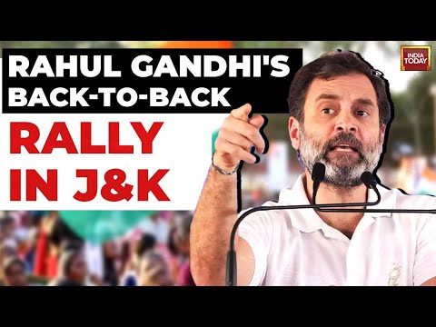 Rahul Gandhi Rally In Poonch & Srinagar | Rahul Gandhi Speech  | Jammu & Kashmir Assembly Election
