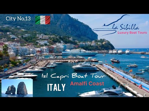 Europe Tour -City No.13 - Isl Capri Boat Tour/First EBoard Ride Amalfi Coast Cliff Road- Vlog No.172