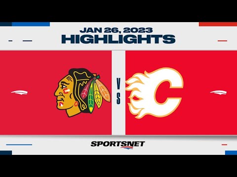 NHL Highlights | Blackhawks vs. Flames - January 26, 2023