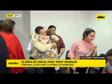 Caso Robert Fabián Marín: 32 años de cárcel para ‘’Papo’' Morales