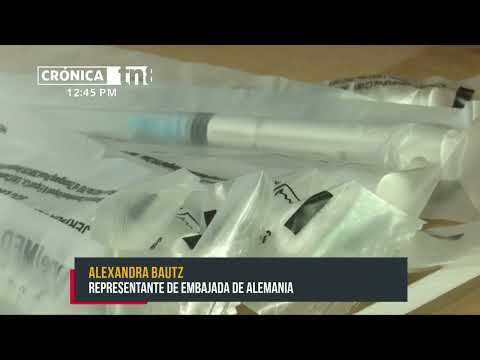 Nicaragua recibe 1.5 millones de jeringas de Alemania para reforzar vacunación