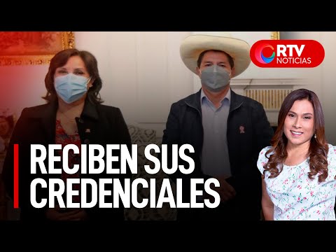 JNE: Pedro Castillo y Dina Boluarte reciben sus credenciales  - RTV Noticias