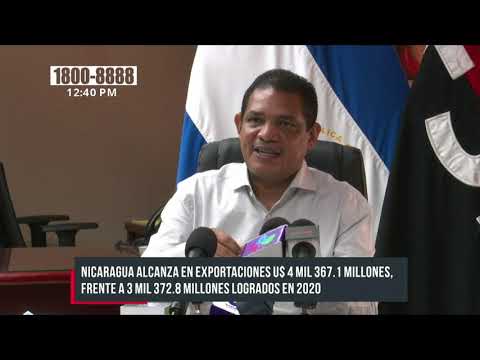 Nicaragua logra cifras extraordinarias de exportaciones en agosto 2021