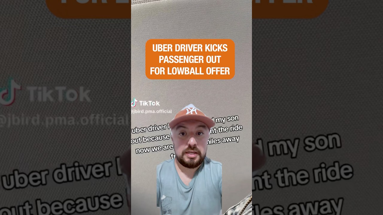 Uber Driver Kicks Passenger Out for Lowball Offer #rideshare