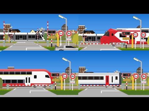 Groussherzogtum Lëtzebuerg, Grand-Duché de Luxembourg, Großherzogtum Luxemburg ailroad crossing