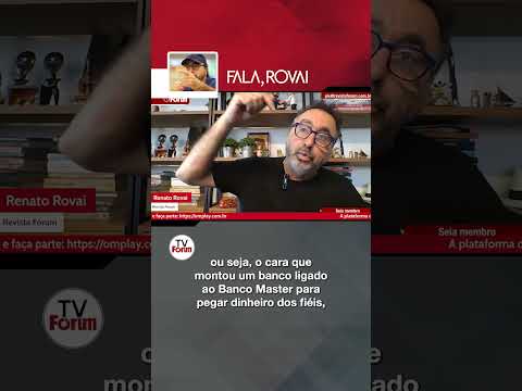 Rovai Centrão está em pânico com quebra de criptografia de celular de Vorcaro