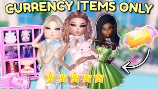 ONLY Using *CURRENCY ITEMS* In Dress To Impress | Roblox