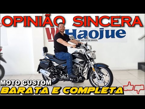 HAOJUE Master Ride 150: MOTO custom, BARATA, confiável e ECONÔMICA! Vale a pena? PREÇO, problemas