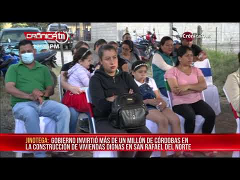 Gobierno Sandinista entrega 10 viviendas a familias de San Rafael del Norte - Nicaragua