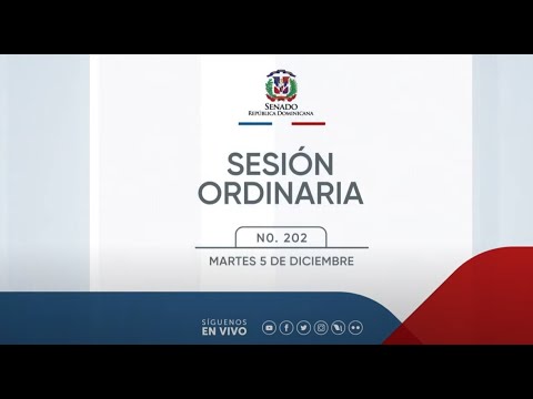 Sesion Ordinaria, Senado De La Republica Dominicana.