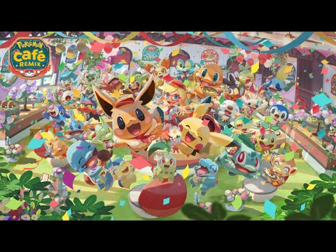 [Official] [Pokémon Café ReMix] The three first partner Pokémon are all here!
