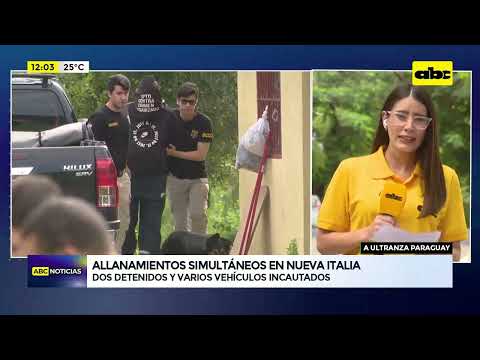 Allanamientos simultáneos en Nueva Italia