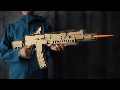 ダンボールでアサルトライフルAK-117を作る/Call of Duty: Mobile AK-117 cardboard DIY