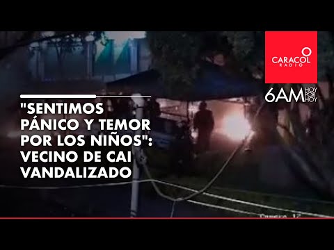 Ataque violento a CAI en Bogotá genera pánico y temor