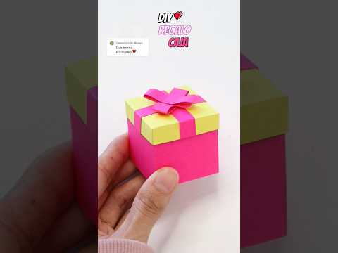 Cómo hacer Caja de Regalo SÚPER Fácil ❤️ Ideas de regalo #ideascreativas #diy #manualidades #love