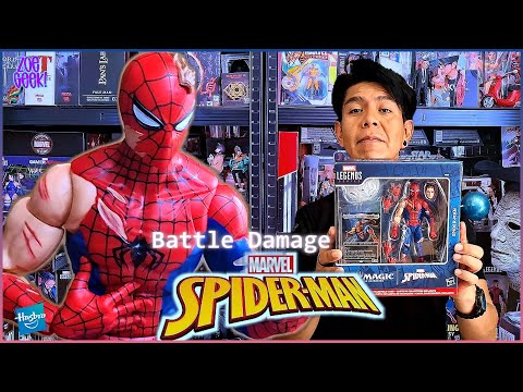 ¡¡ Spider-Man Battle Damage !! Por Fin Llego Esta Versión Magic The Gatherin y Marvel Legends