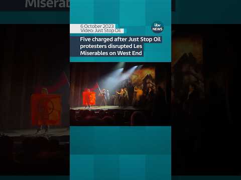 Five charged after Just Stop Oil protesters disrupted #lesmiserables performance on #westend