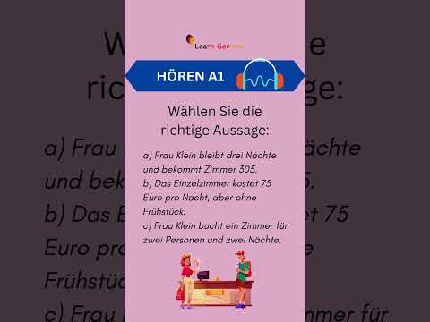 #27 A1 Hören üben | Practice Listening Skills in German A1 | Learn German | Goethe Zertifikat A1