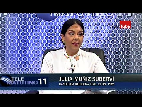 Julia Muñiz Suberbí, Cand  Regidora Circ. #1 DN / PRM