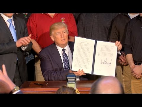 President Trump signs energy independence executive order