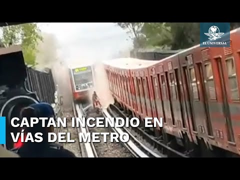 ¿El Metro en llamas? Se incendian vi?as de la Li?nea 4