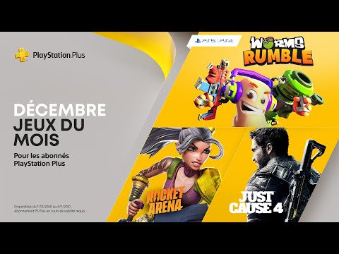 PlayStation Plus | Décembre 2020 | Worms Rumble, Just Cause 4 et Rocket Arena | PS5, PS4