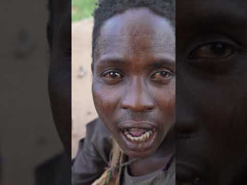 Hadzabe tribe bushmen use very unique clicking sounds as a way to communicate 🥰