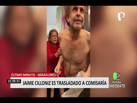 Jaime Cillóniz: PJ dictó medidas de protección para su madre y ordena que deje casa tras agredirla