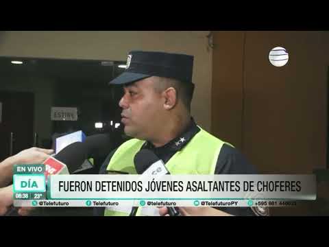 Detuvieron a jóvenes asaltantes de choferes