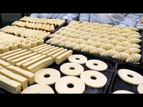 한달 10만개 팔리는 페이스트리 생지? 위생도 맛도 최고인 빵공장 / Food factory for making pastry dough - Korean street food