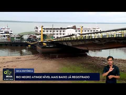 Rio Negro atinge nível mais baixo já registrado