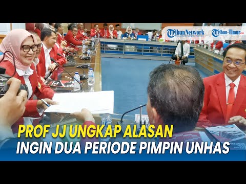 Prof JJ Ungkap Alasan Ingin Dua Periode Pimpin Unhas