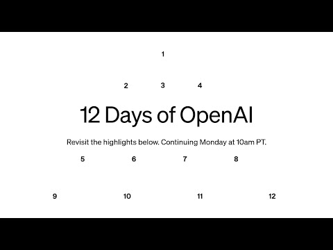o3 출시? 12 Days of OpenAI - 마지막날 함께봐요!!