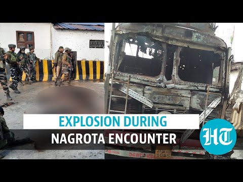 Watch: Explosion during Nagrota encounter as forces gun down 4 JeM terrorists