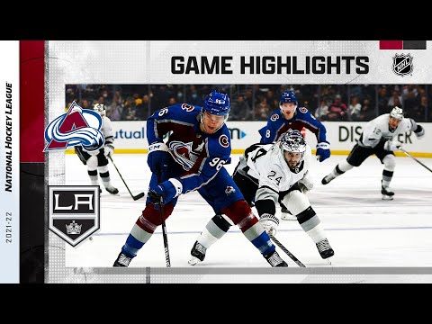 Avalanche @ Kings 1/20/22 | NHL Highlights