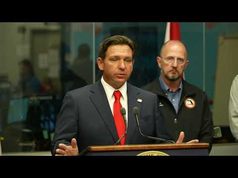 Florida Gov. DeSantis provides afternoon briefing with emergency officials on Hurricane Helene