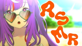 [3DIO ASMR] refreshing sounds of summer~ ☀ watermelon slicing, ice, wa