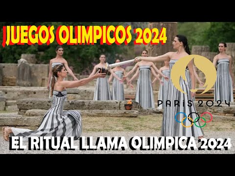 EL RITO del ENCENDIDO de la LLAMA OLIMPICA JUEGOS  OLIMPICOS 2024