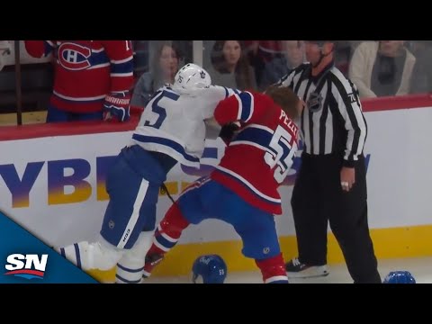 Maple Leafs Ryan Reaves Steps Up To Fight Micheal Pezzetta In Response To Late Hit On David Kampf