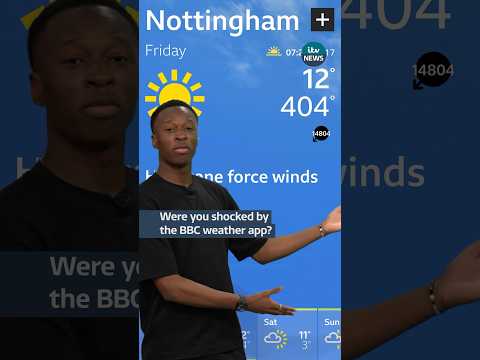 Were you shocked by the BBC weather app? #itvnews