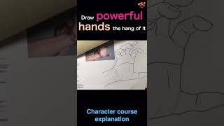 Draw powerful hands the hang of it #short