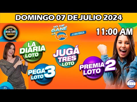 Sorteo 11 AM Resultado Loto Honduras, La Diaria, Pega 3, Premia 2, DOMINGO 07 DE julio 2024