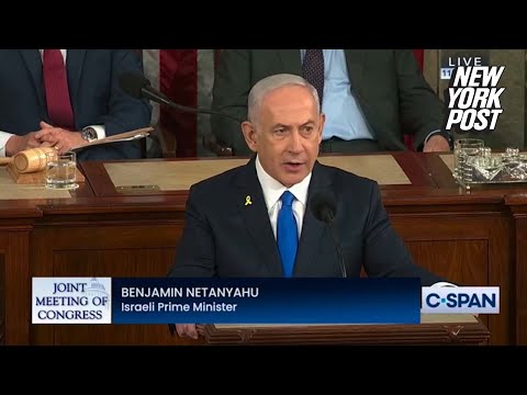 Israeli PM Benjamin Netanyahu tells Congress Hamas 'barbarism' must lose