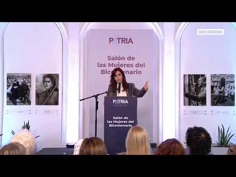EN VIVO: Cristina Kirchner inaugura el Salón las Mujeres del Bicentenario en el Instituto Patria.